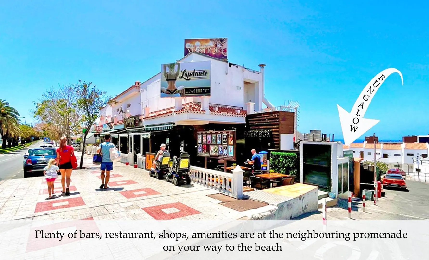 דירה At The Beach, Sunny Bungalow & 2 Heated Pools, Large Terrace, In Costa Adeje